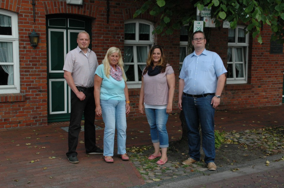 CDU-Kandidaten von links  Robert Bents, Gina Bruns, Holger Kleen